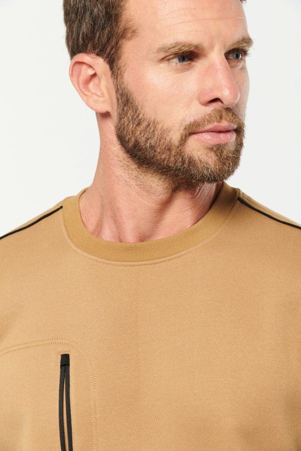 Sweat-shirt Day To Day zip poche contrastée unisexe – Image 14