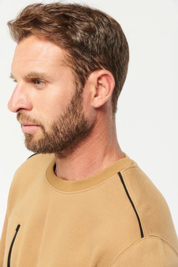 Sweat-shirt Day To Day zip poche contrastée unisexe – Image 15