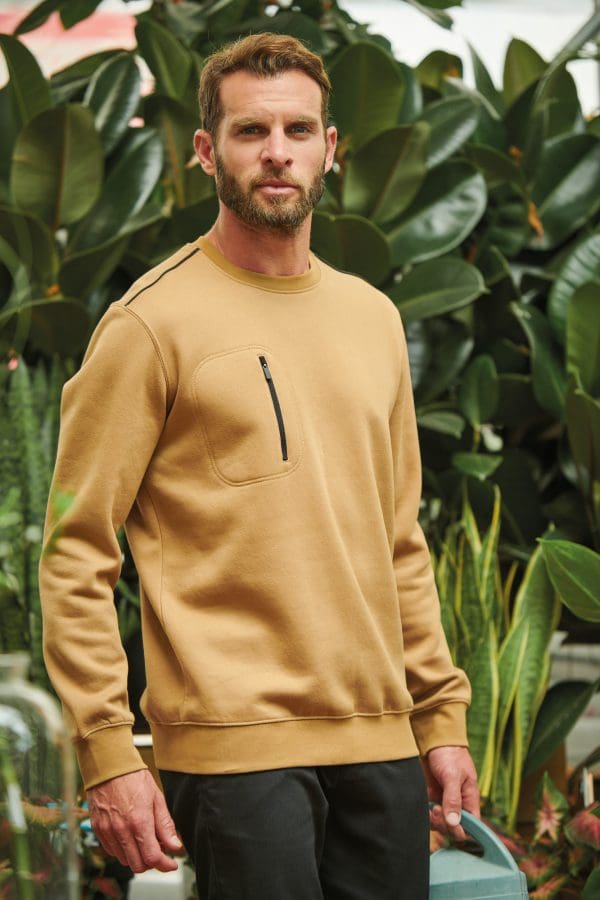 Sweat-shirt Day To Day zip poche contrastée unisexe – Image 21