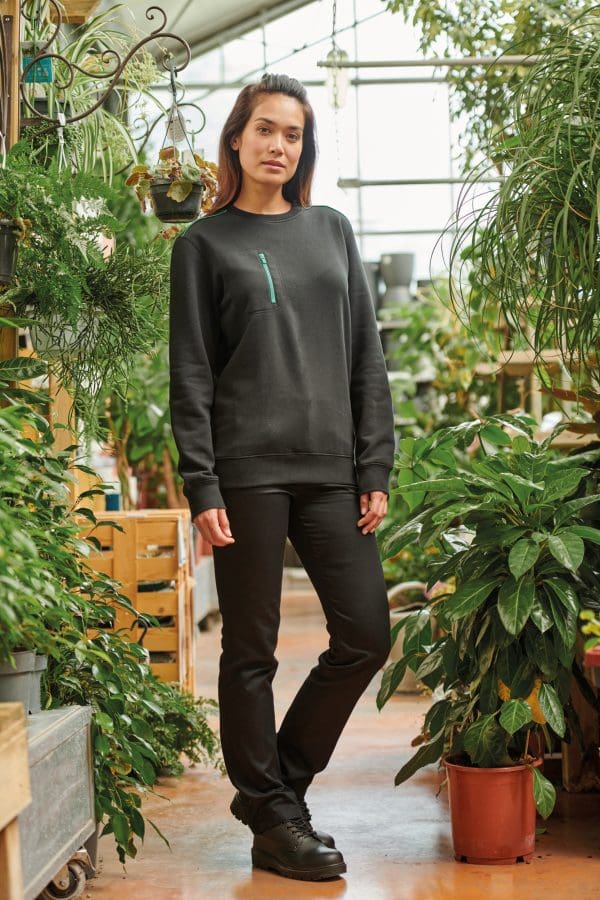 Sweat-shirt Day To Day zip poche contrastée unisexe – Image 22