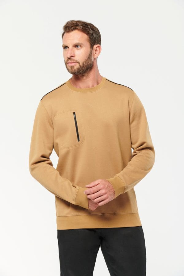 Sweat-shirt Day To Day zip poche contrastée unisexe – Image 5