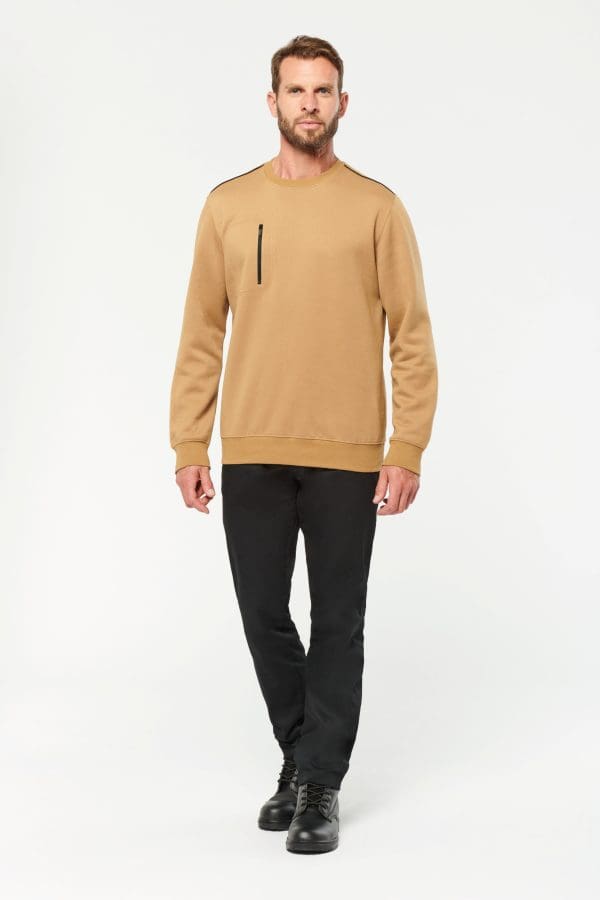 Sweat-shirt Day To Day zip poche contrastée unisexe – Image 6