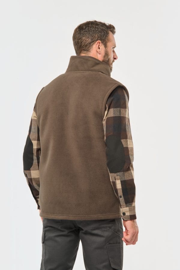 Bodywarmer polaire avec intérieur sherpa unisexe – Image 4