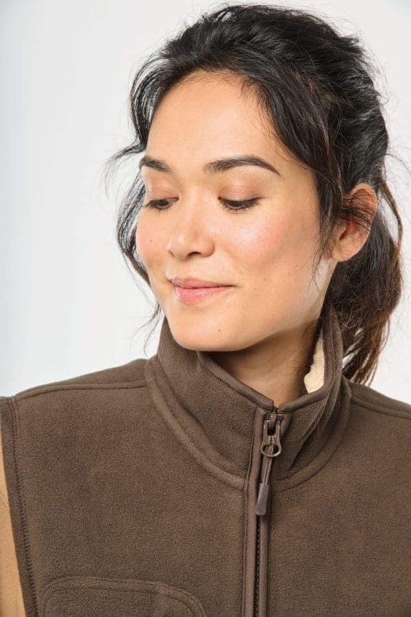 Bodywarmer polaire avec intérieur sherpa unisexe – Image 15