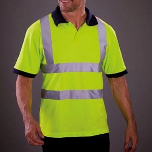 Polo manches courtes haute visibilité