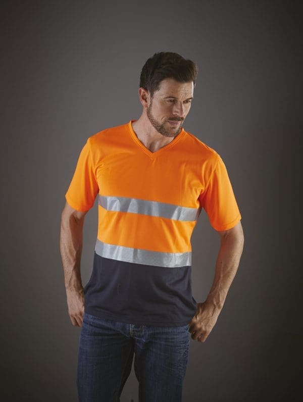 T-shirt col V haute visibilité Top Cool – Image 6