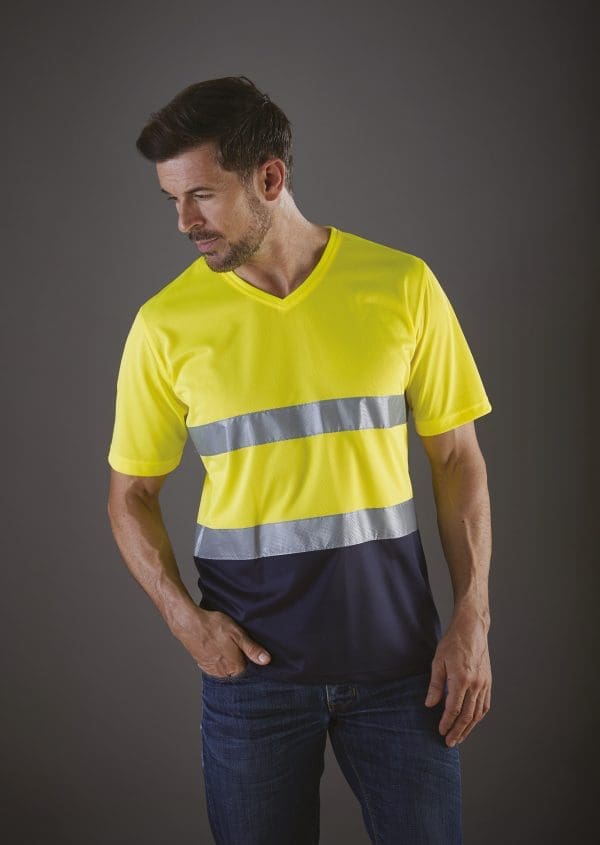 T-shirt col V haute visibilité Top Cool – Image 7