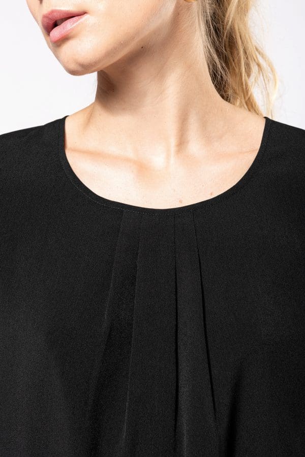 Blouse crêpe manches courtes femme – Image 6