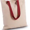 Sac shopping plat en toile avec poignées contrastées – Image 3