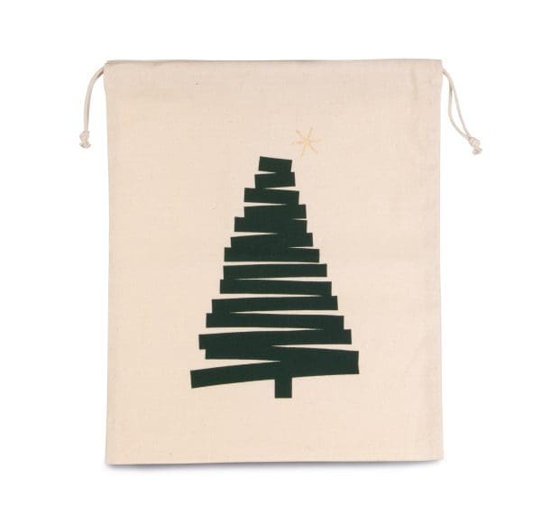 Sac coton à cordon motif sapin – Image 3
