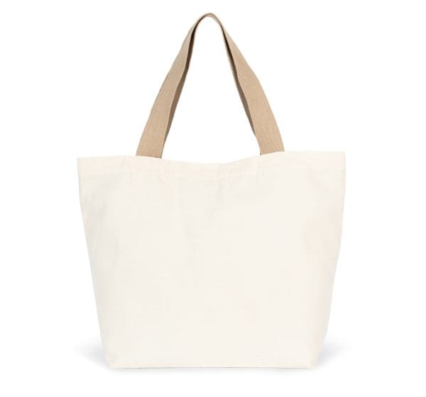 Grand sac shopping recyclé à fond plat – Image 9