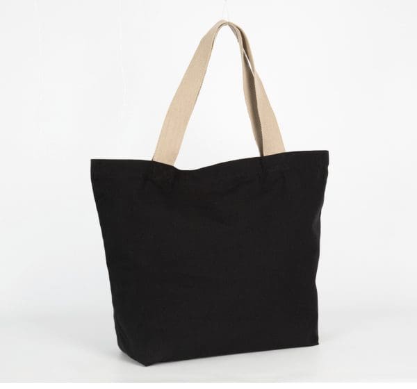 Grand sac shopping recyclé à fond plat – Image 7