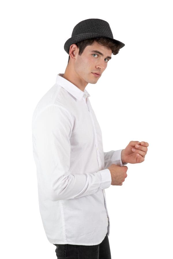 Chapeau de paille style Panama rétro – Image 4