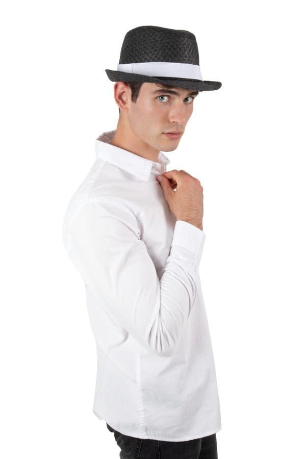 Chapeau de paille style Panama rétro – Image 3