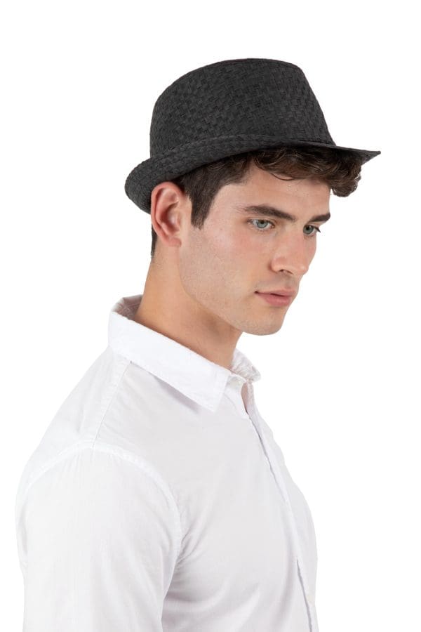 Chapeau de paille style Panama rétro – Image 5