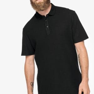 Polo écoresponsable maille gaufrée homme