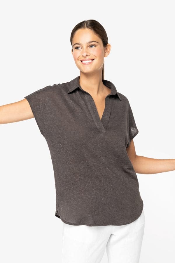 Polo en lin femme – Image 75