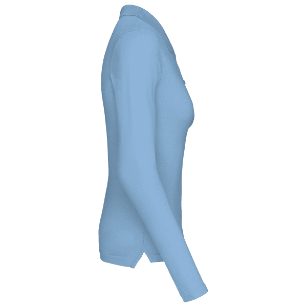 Polo piqué manches longues femme – Image 372