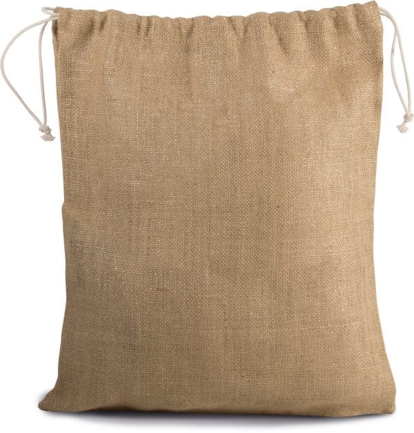 Sac en toile de jute avec cordelettes – Image 5