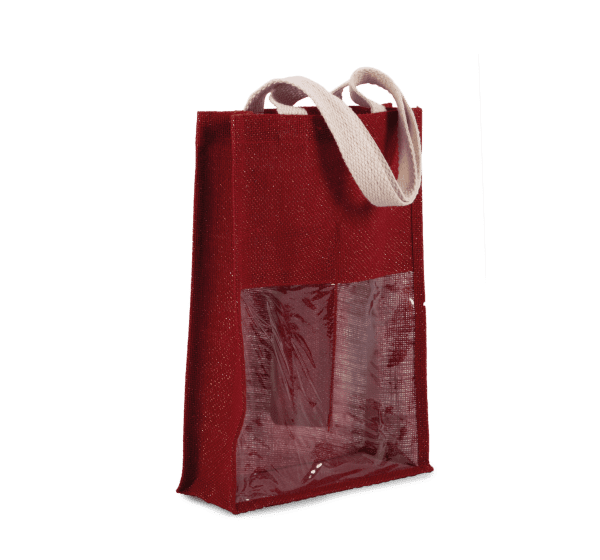 Sac porte-bouteilles en jute – Image 3