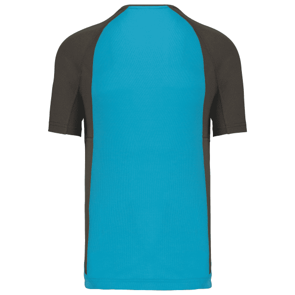 T-shirt de sport bicolore manches courtes unisexe – Image 189
