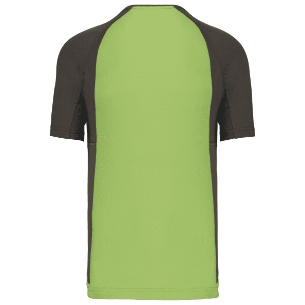 T-shirt de sport bicolore manches courtes unisexe – Image 205