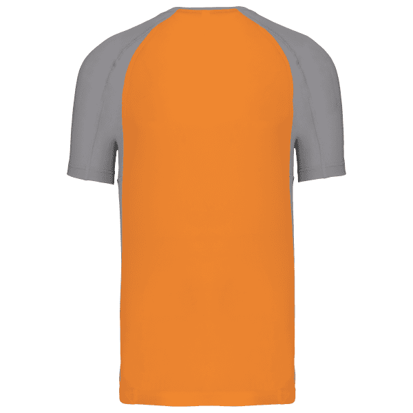T-shirt de sport bicolore manches courtes unisexe – Image 221