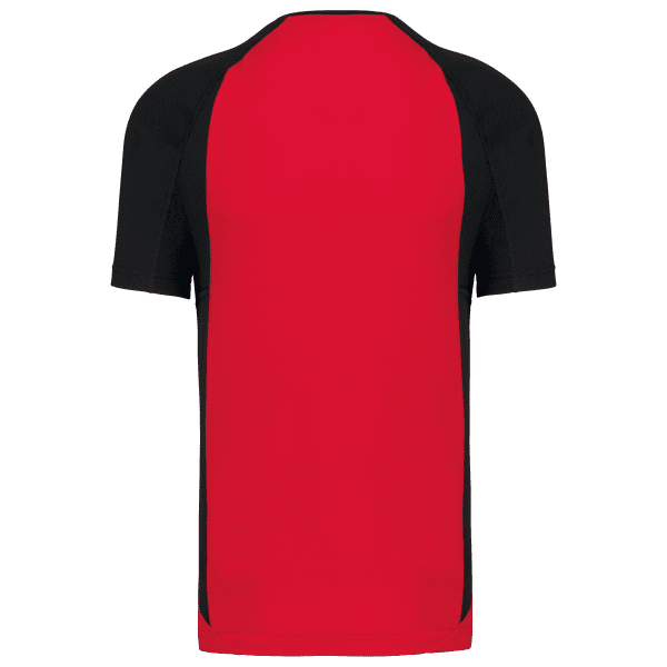 T-shirt de sport bicolore manches courtes unisexe – Image 237