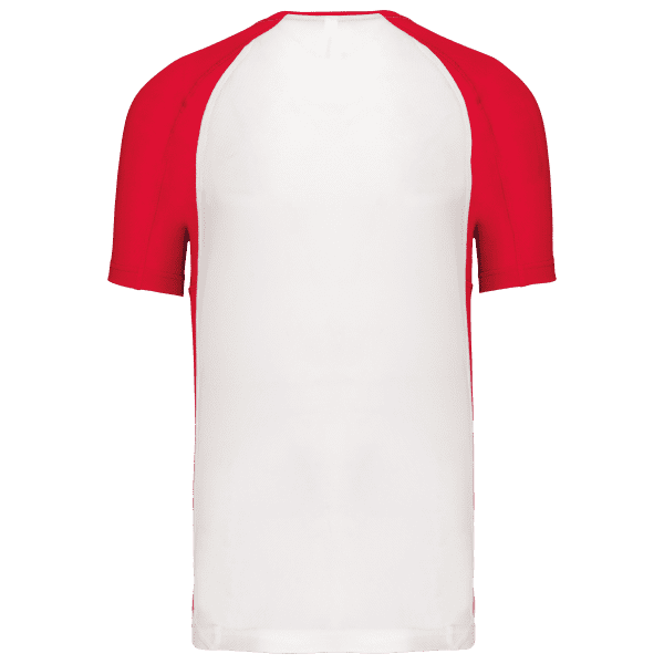 T-shirt de sport bicolore manches courtes unisexe – Image 285