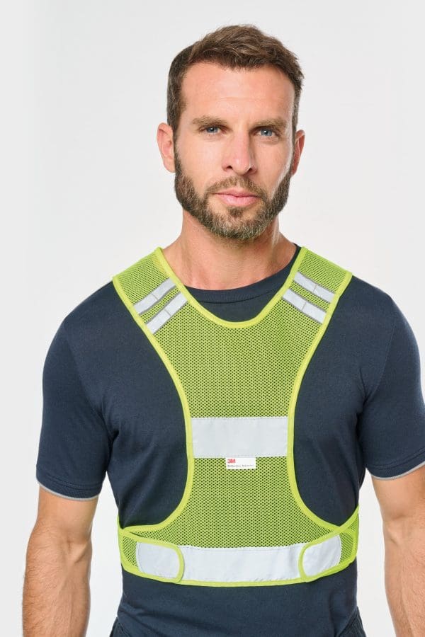 Gilet en filet fluorescent – Image 4