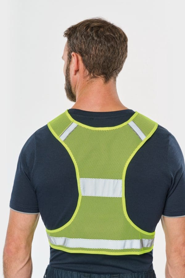 Gilet en filet fluorescent – Image 3