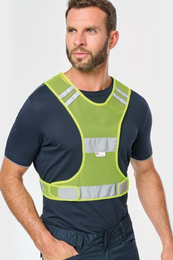 Gilet en filet fluorescent