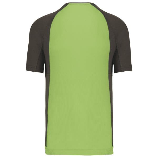 T-shirt de sport bicolore manches courtes unisexe – Image 503