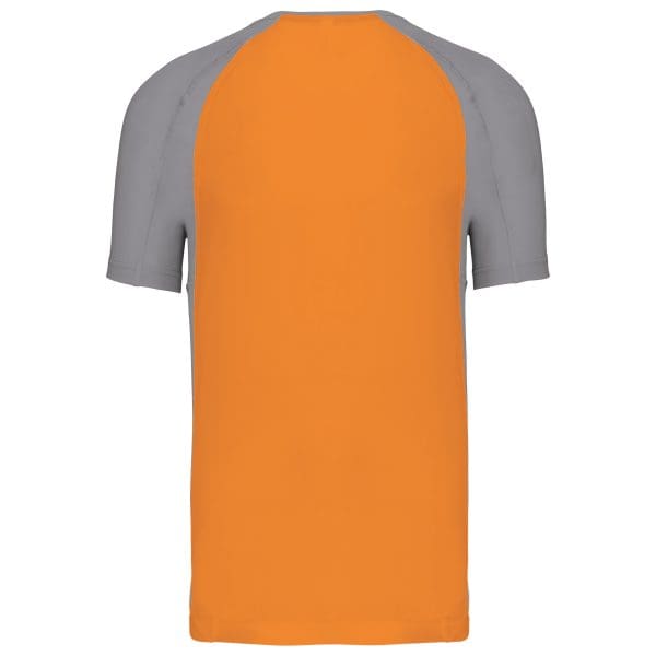 T-shirt de sport bicolore manches courtes unisexe – Image 519