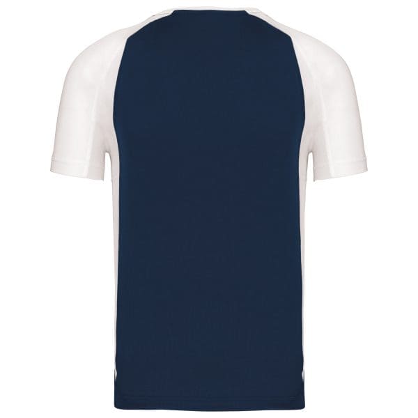 T-shirt de sport bicolore manches courtes unisexe – Image 535