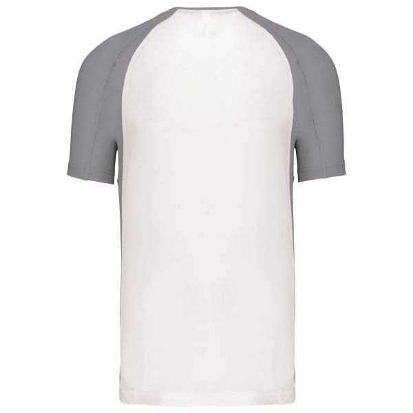 T-shirt de sport bicolore manches courtes unisexe – Image 551