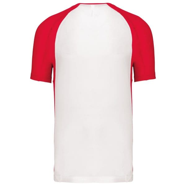 T-shirt de sport bicolore manches courtes unisexe – Image 567