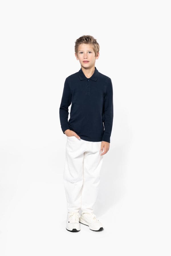 Polo manches longues enfant – Image 71
