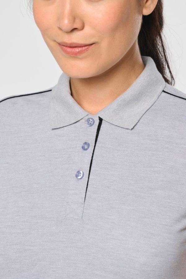 Polo Day To Day contrasté manches courtes femme – Image 365