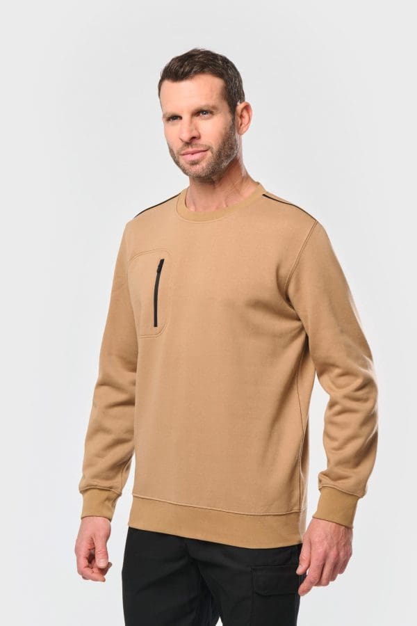 Sweat-shirt Day To Day zip poche contrastée unisexe – Image 625