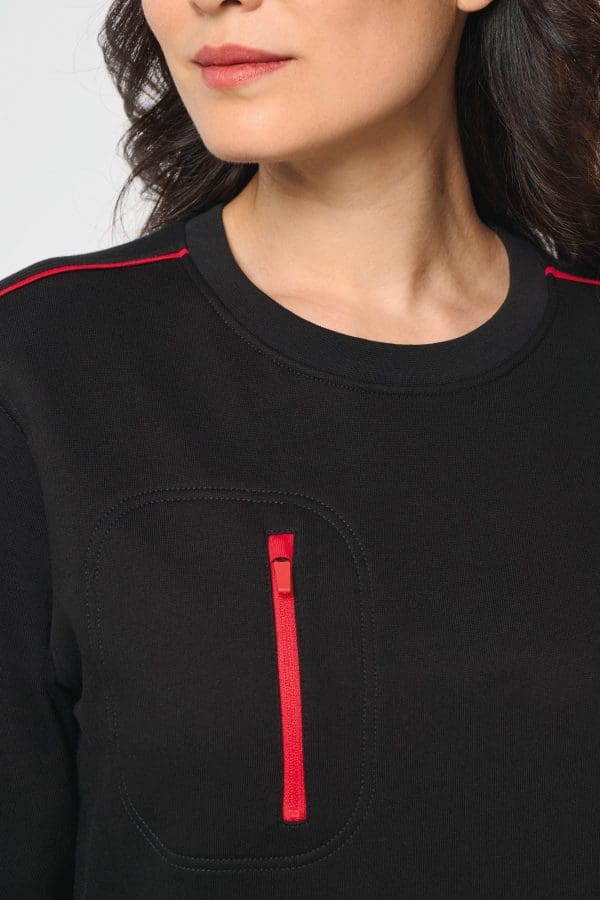 Sweat-shirt Day To Day zip poche contrastée unisexe – Image 605