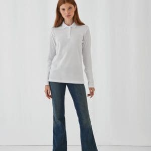 Polo femme ID.001 manches longues