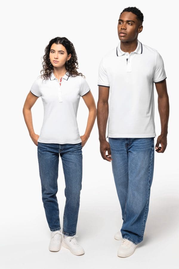 Polo maille piquée manches courtes femme – Image 104