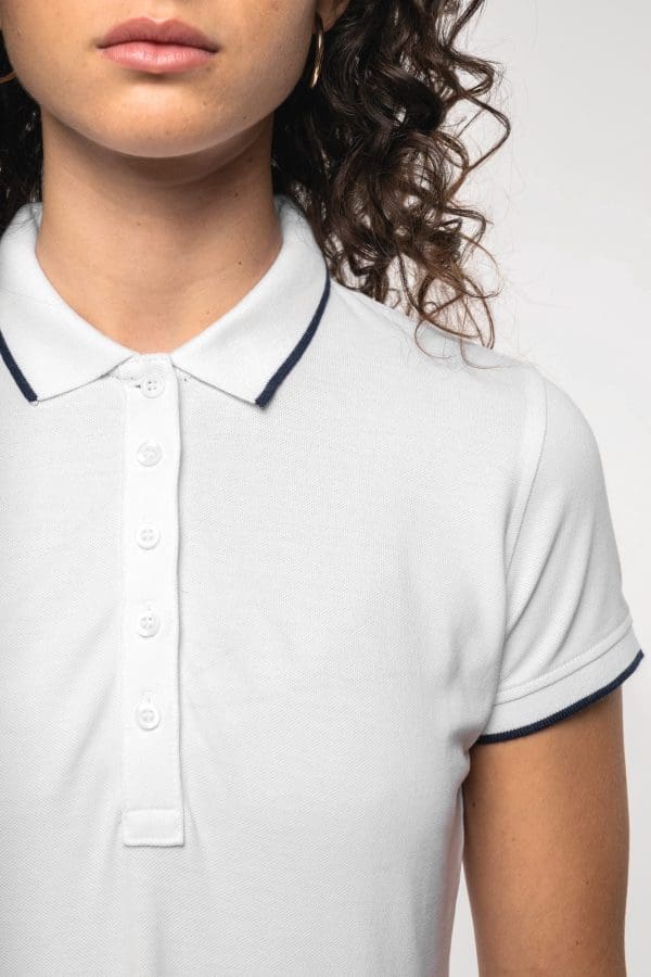 Polo maille piquée manches courtes femme – Image 98