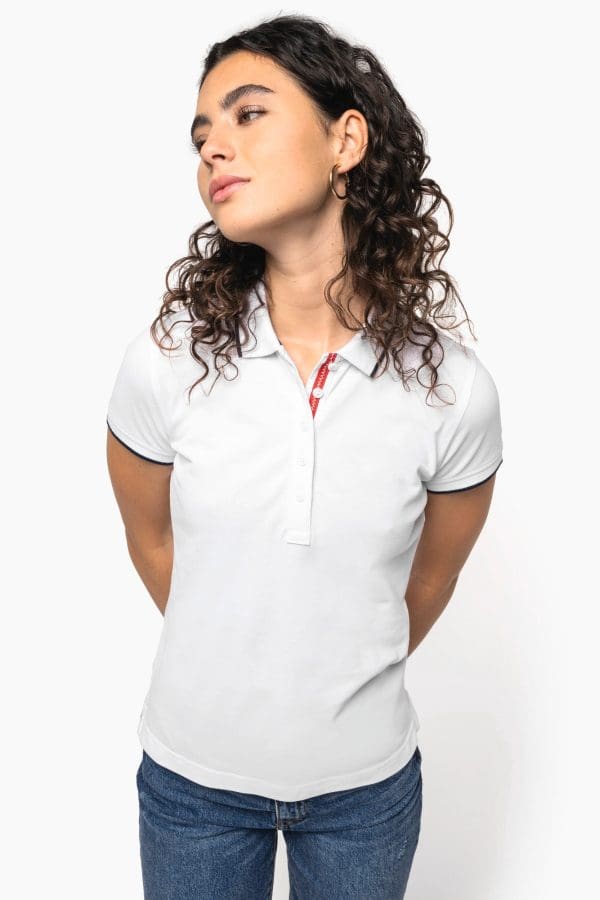 Polo maille piquée manches courtes femme – Image 102