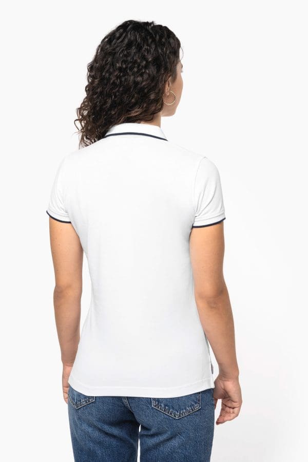 Polo maille piquée manches courtes femme – Image 93