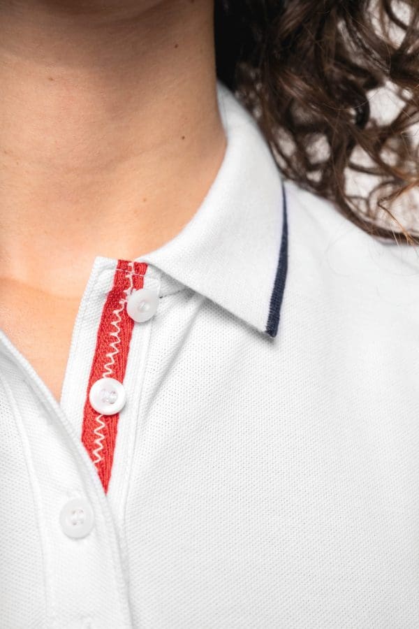 Polo maille piquée manches courtes femme – Image 96