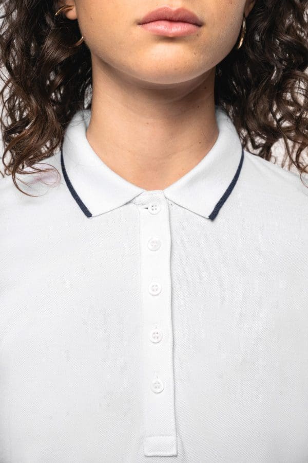 Polo maille piquée manches courtes femme – Image 97
