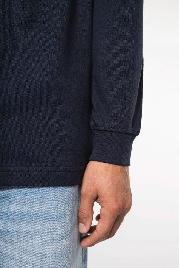 Polo piqué manches longues homme – Image 415
