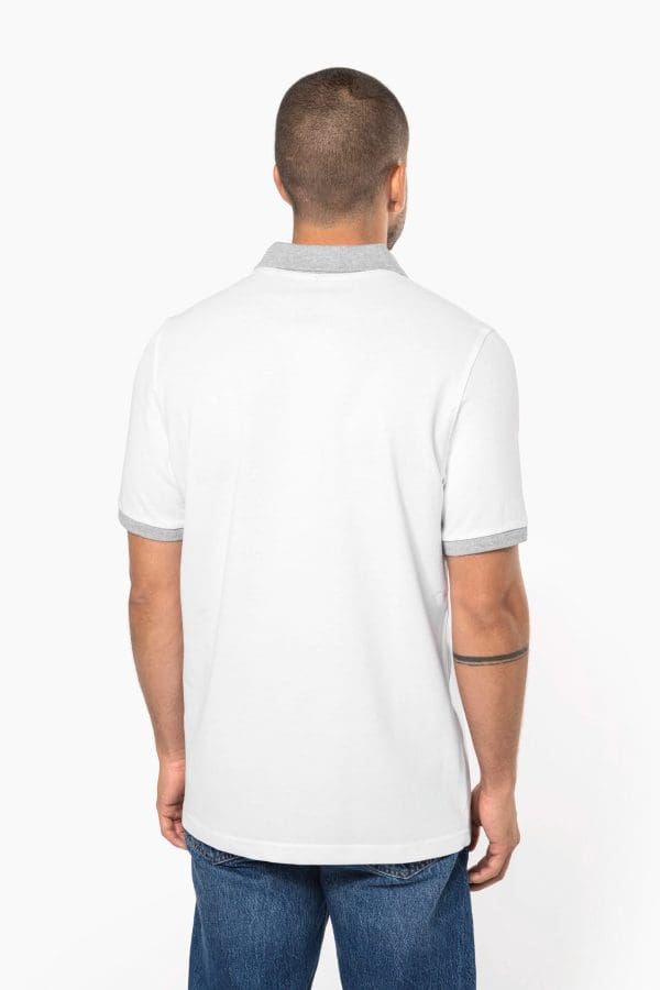 Polo piqué bicolore homme – Image 159